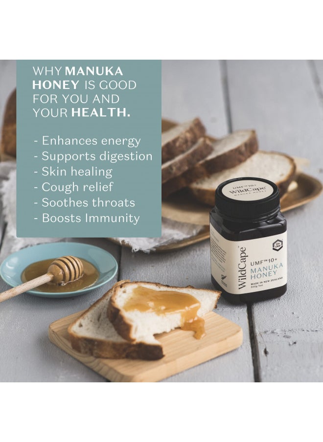 WildCape Manuka Honey Certified UMF 20+/MGO 830+ - 100% Pure, Raw, Unfiltered, Non-GMO, manuka honey New Zealand, Traceable, (250g (Pack of 1))