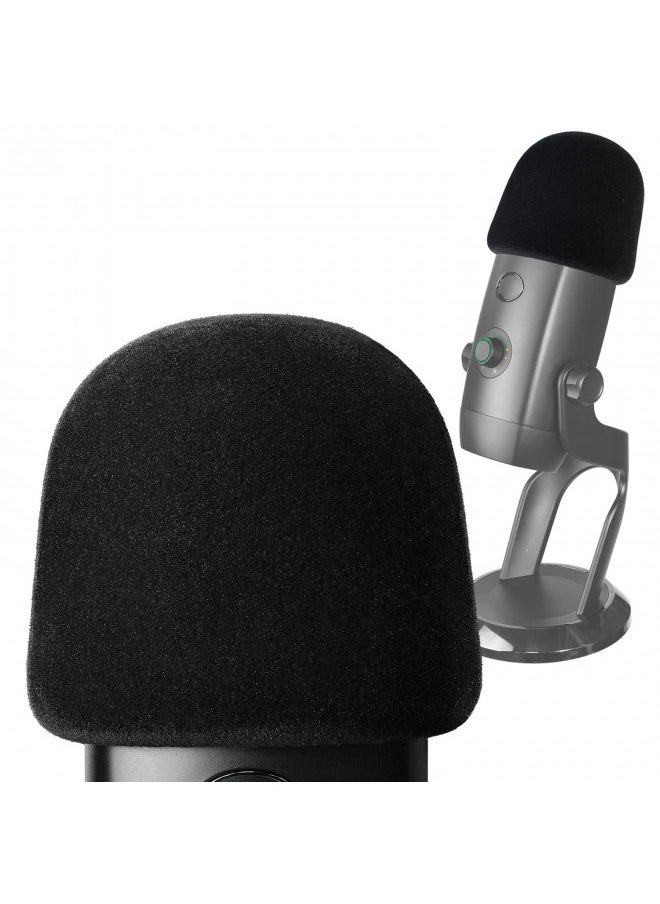 Pop Filter for Blue Yeti X Mic - Foam Microphone Windscreen Cover with Velvet-like Fabric Covering to Reduce Mic Noises by YOUSHARES