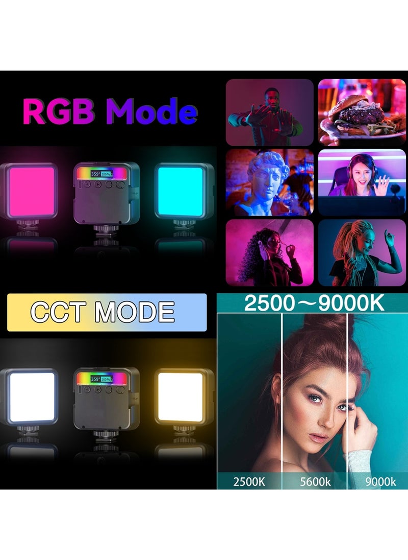 PULUZ Pocket 2500-9000K+RGB Full Color Beauty Fill Light Handheld Camera Photography LED Light