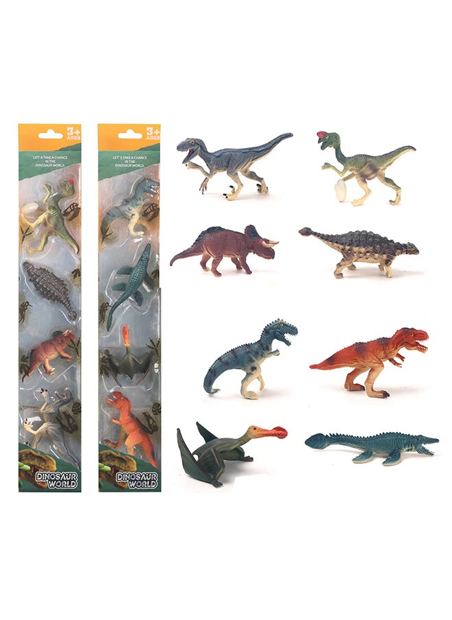 Galaxy Dinosaur World Assorted Set OF 4 PC | Colorful Dinosaur Figurines for Educational Play