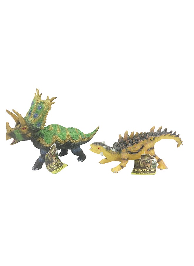 Galaxy Large Dinosaur Toy (Assorted) - 20-25 cm Soft Plastic Dinosaur Figurines with Unique Species - Educational Prehistoric Play for Kids (Ages 3+)