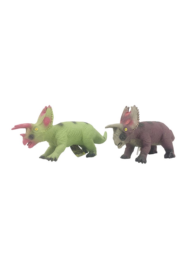 Galaxy Large Dinosaur Toy (Assorted) - 20-25 cm Soft Plastic Figurines - Green & Dark Purple Dinosaur Designs with Detailed Features - Educational Play for Kids (Ages 3+)