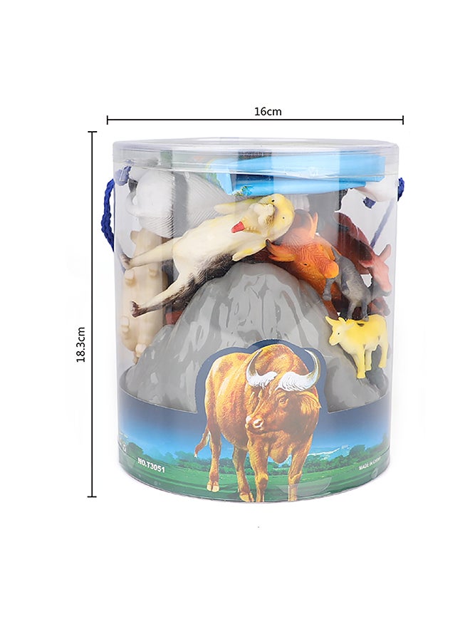 Galaxy Farmyard Friends Animal Set - 20 Pieces | Farm Animal Figurines with Playmat & Accessories | Educational Toy Set for Kids