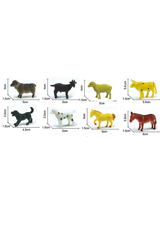 Galaxy Barnyard Adventure Farm Animal Set - 16 Pieces | Farm Animal Figurines with Fence & Mountain | Engaging Educational Play for Kids