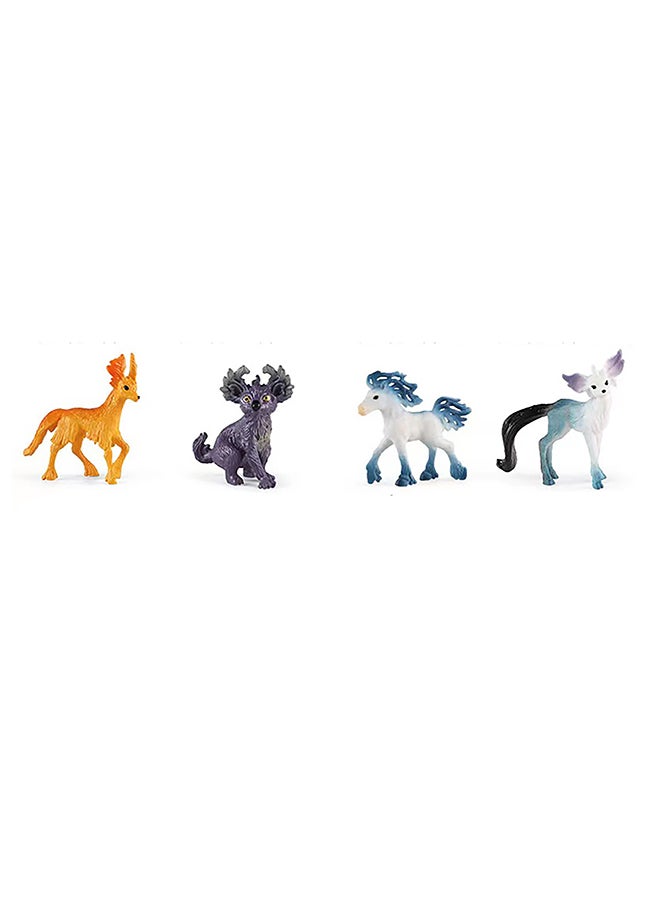 Galaxy Fantasy Spirit Animal Set - 14 Pieces | Magical Creature Figurines for Imaginative Play | Collectible & Giftable Fantasy Toy Set