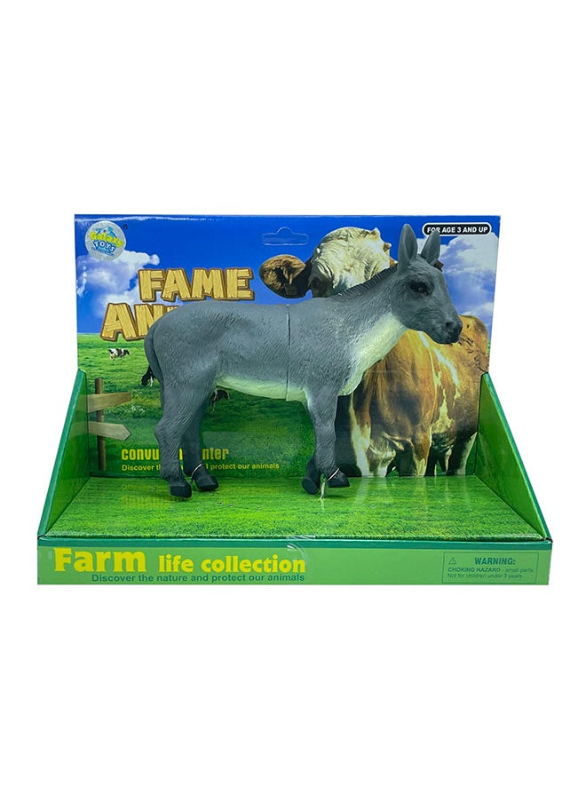 Galaxy Donkey Farm Animal Toy - Realistic 20 cm Farm Figure for Imaginative Play & Education