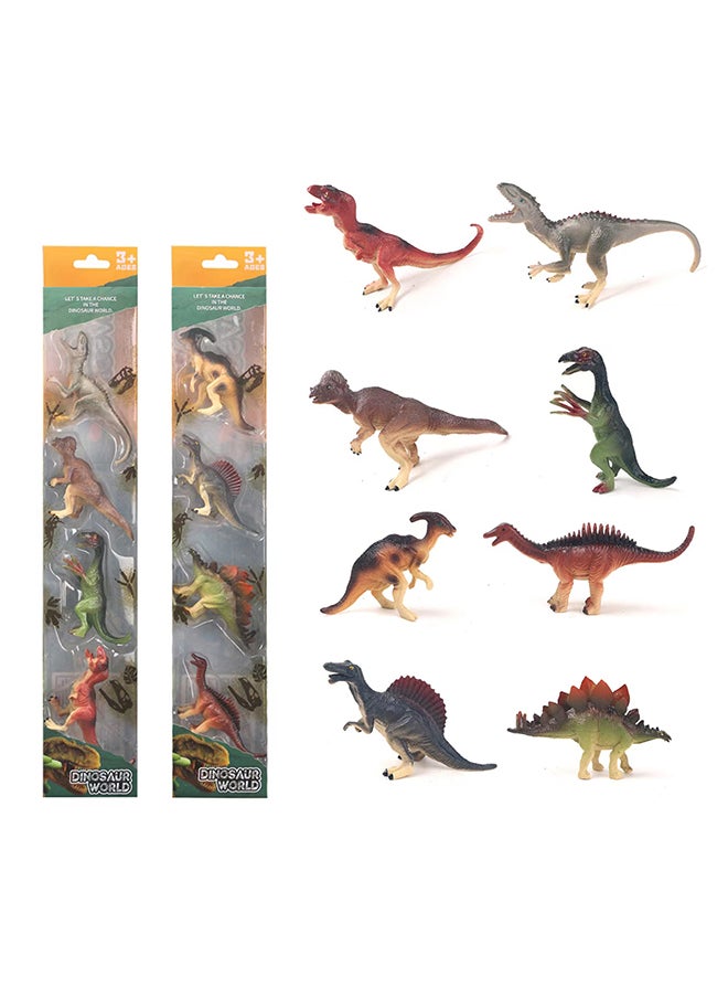 Galaxy Dinosaur World Assorted Set - 4 PC | Colorful Dinosaur Figurines for Educational Play