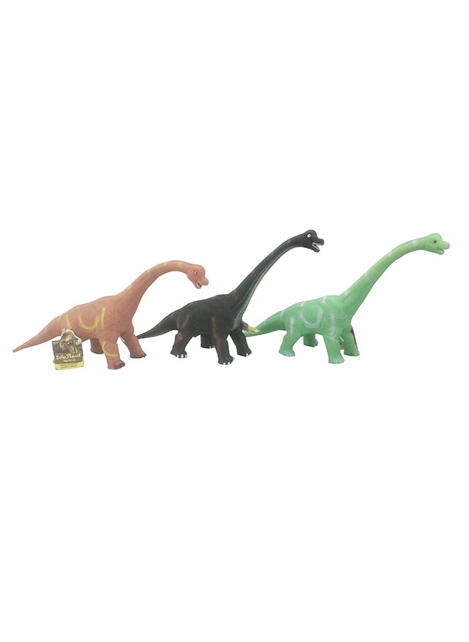 Galaxy Large Dinosaur Toy (Assorted) - 25-30 cm Long-Necked Dinosaur Figurines - Brown, Black, & Green Designs - Educational & Collectible Play for Kids (Ages 3+)