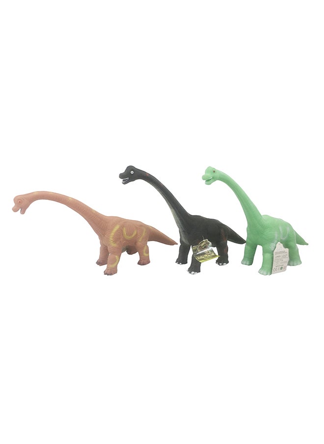 Galaxy Large Dinosaur Toy (Assorted) - 25-30 cm Long-Necked Dinosaur Figurines - Brown, Black, & Green Designs - Educational & Collectible Play for Kids (Ages 3+)