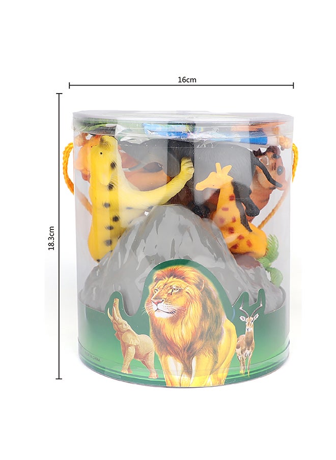 Galaxy Wildlife Safari Adventure Set - 17 Pieces | Animal Figurines with Accessories for Imaginative Play | Educational Safari Toy Set