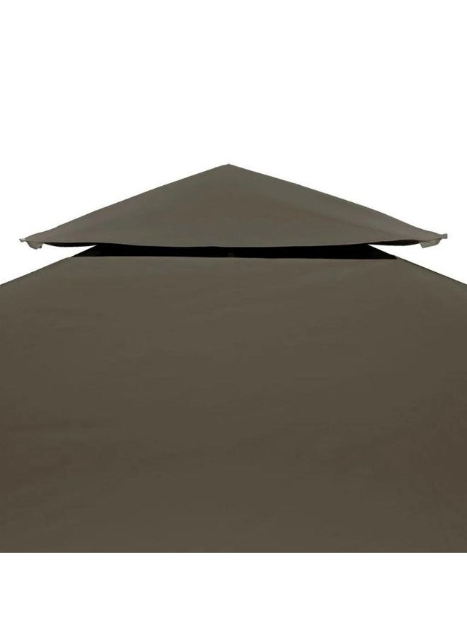 Modern Design 2-Tier Gazebo Top Cover 310 g/m3x3 m Taupe