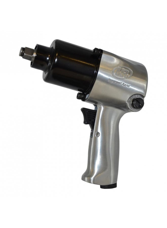 Ingersoll Rand 231C 1/2 Drive Air Impact Wrench Lightweight, Max 600 ft-lbs Torque Output, Adjustable Power, Twin Hammer, Silver, 3.4 x 8.2 x 8.8 inches