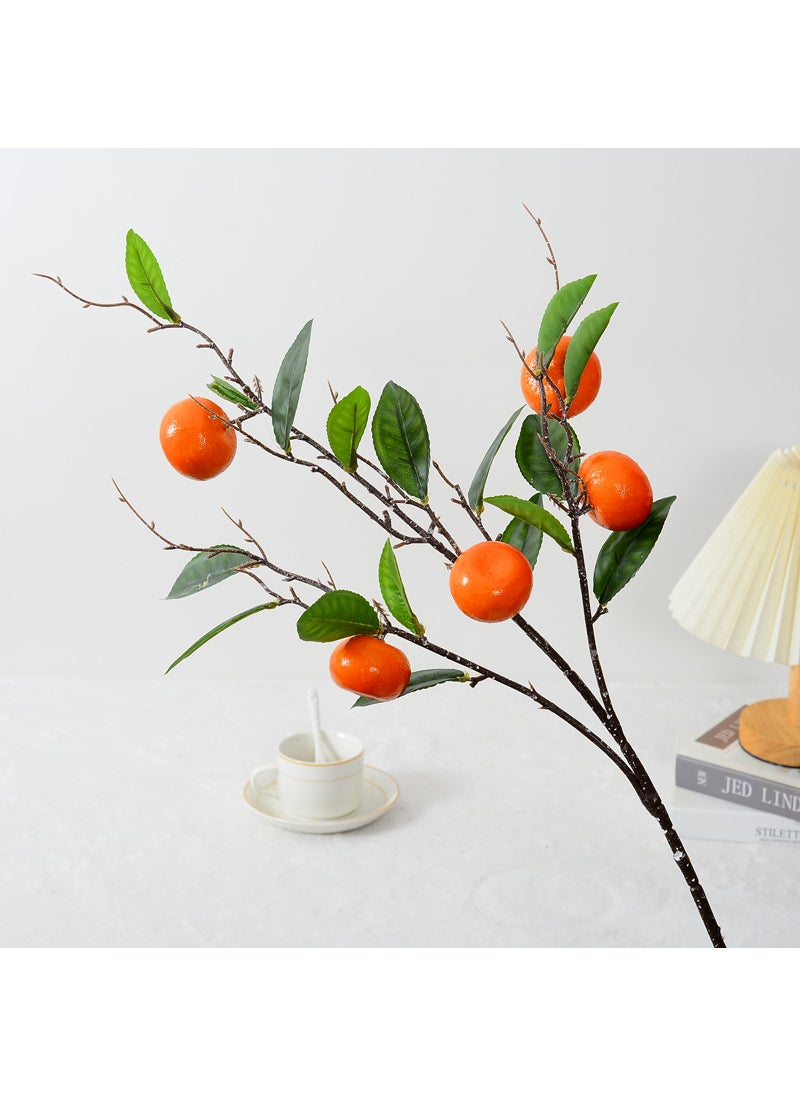 Artificial Fruits Branch Decoration for Living Room Orange