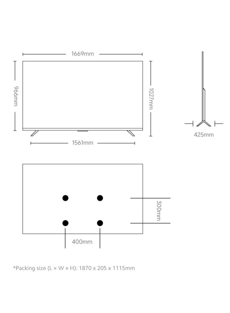 TV S Mini LED 75