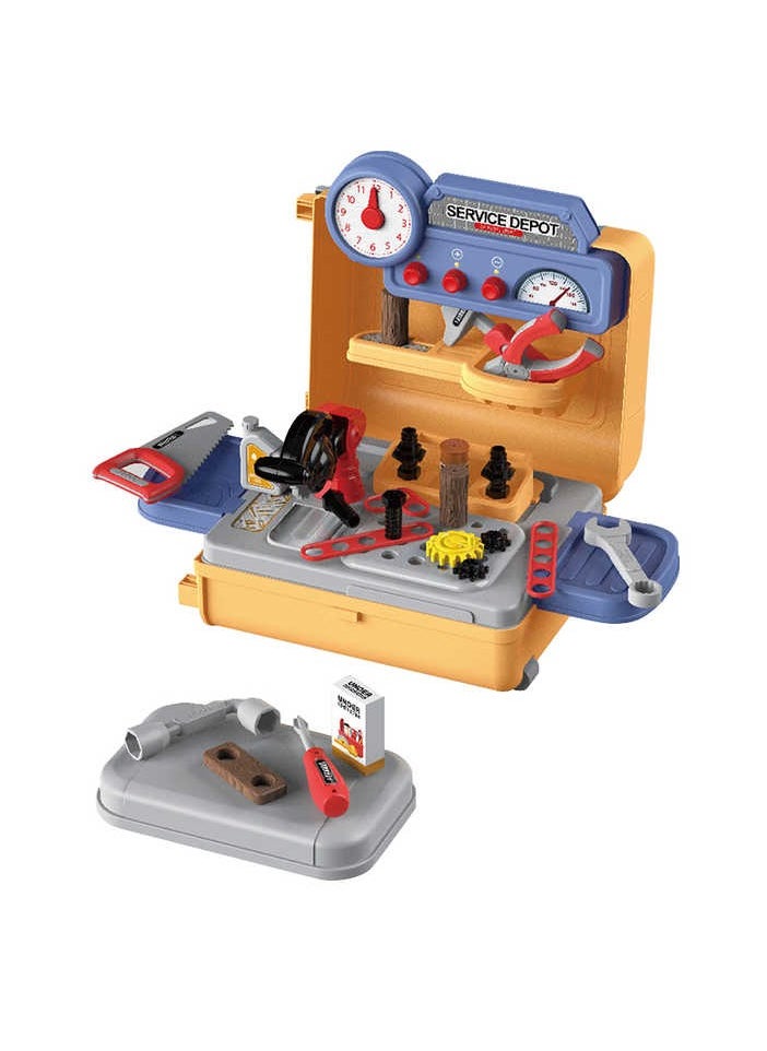 4 in 1 kid toy tool trolley case table pretend toys house play children plastic interesting tool box toy set for kids