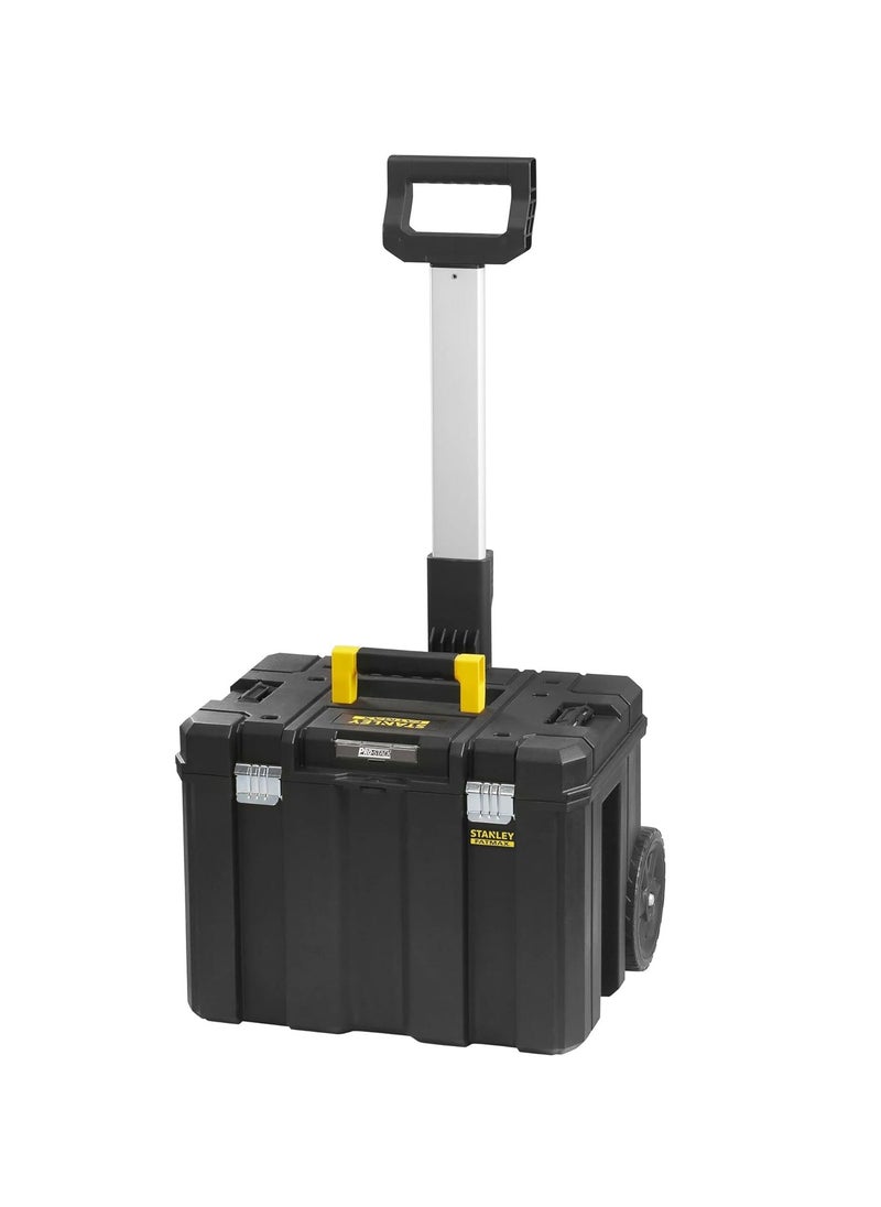 FatMax Mobile Tool Box Tstak FMST1-75753 | Telescopic Handle, Metal Closures, Stackable Storage Box