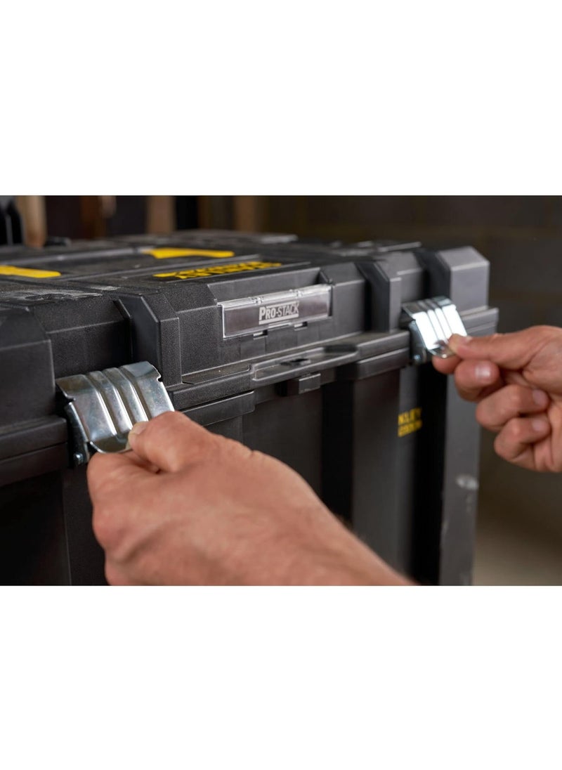 FatMax Mobile Tool Box Tstak FMST1-75753 | Telescopic Handle, Metal Closures, Stackable Storage Box