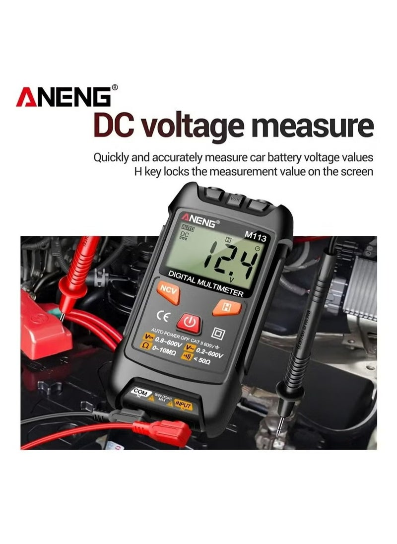 ANENG M113 Mini Smart Digital Multimeter 1999 Counts AC/DC Voltage Meter Ohm NCV Measuring Instruments Electricity Tools