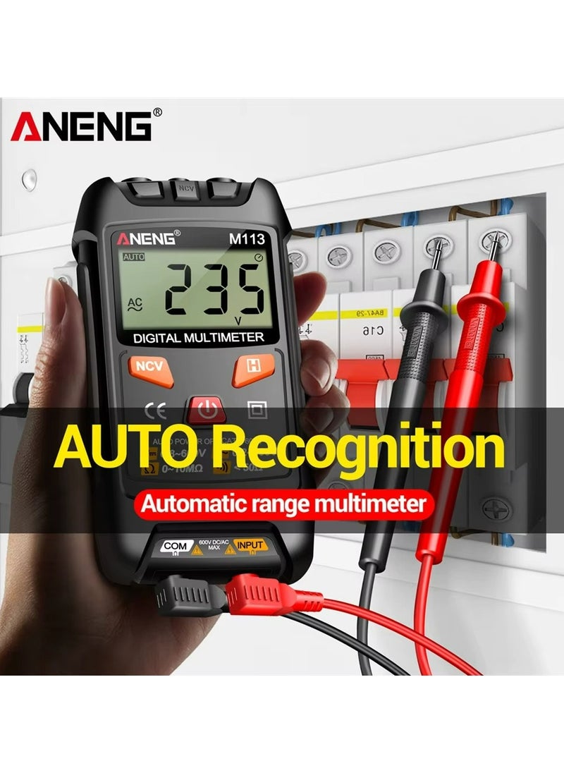 ANENG M113 Mini Smart Digital Multimeter 1999 Counts AC/DC Voltage Meter Ohm NCV Measuring Instruments Electricity Tools