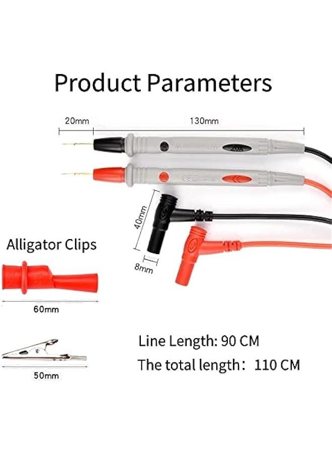 Multimeter Test Leads Universal Cable AC DC 1000V 20A 10A CAT III Measuring Probes Pen for Multi-Meter Tester Wire Tips