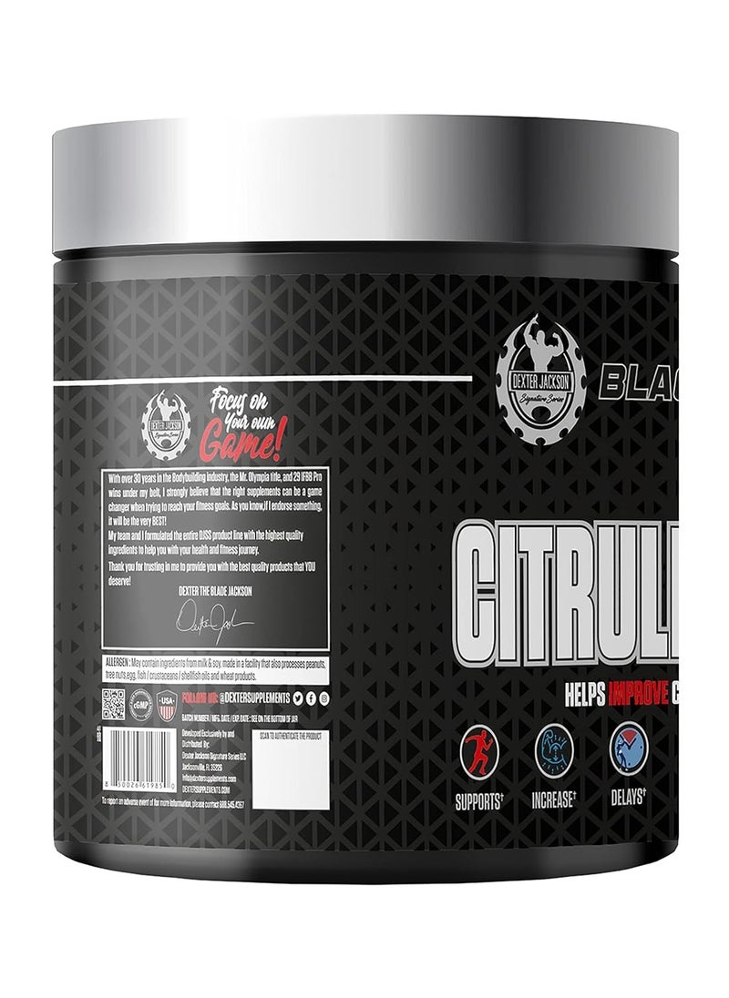 Black Series Citrulline Malate 250g - 125 Servings | Premium Nitric Oxide Support for Enhanced Blood Flow and Workout Performance