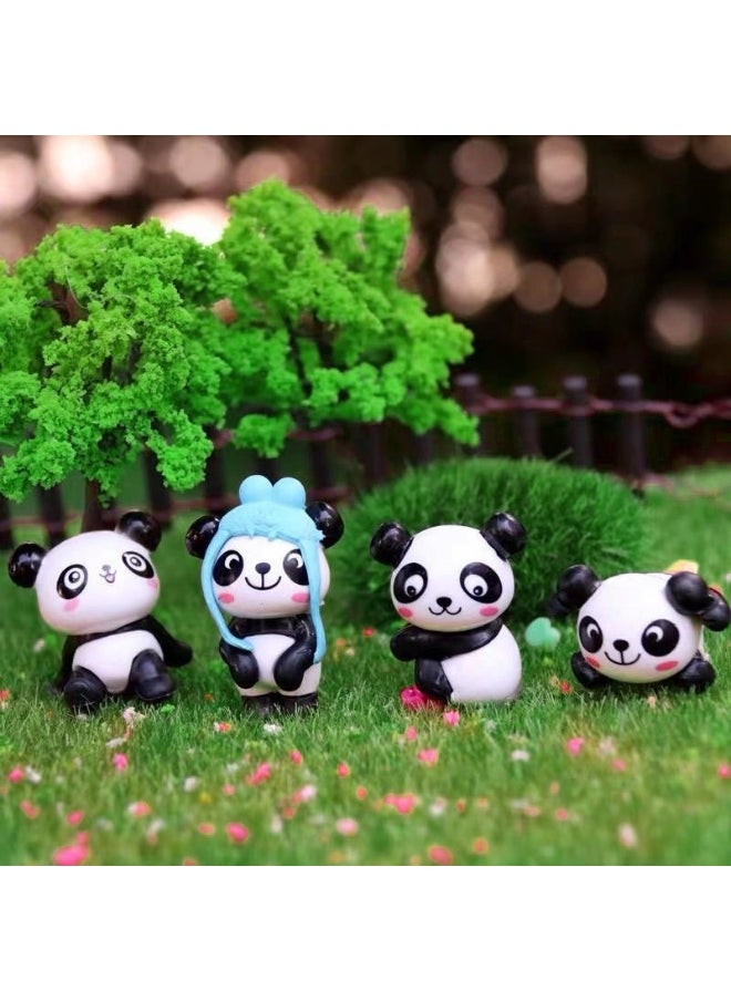 8 panda playful version of the Korean version of the cartoon doll creative versatile gardening micro landscape aquascape dolls