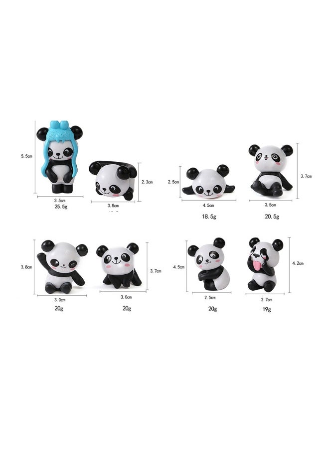 8 panda playful version of the Korean version of the cartoon doll creative versatile gardening micro landscape aquascape dolls