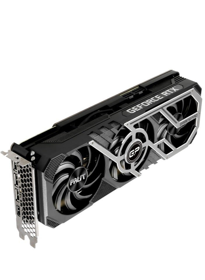 (Pre-Owned) Nvidia GeForce RTX 3080 GamingPro 10GB GDDR6X Graphics Card, 8704 CUDA Cores, 1710 MHz Boost Clock, 19 Gbps, 7680x4320(Max Resolution), PCI-E 4.0, DP1.4a x 3, HDMI 2.1 | NED3080019IA-132AA Black