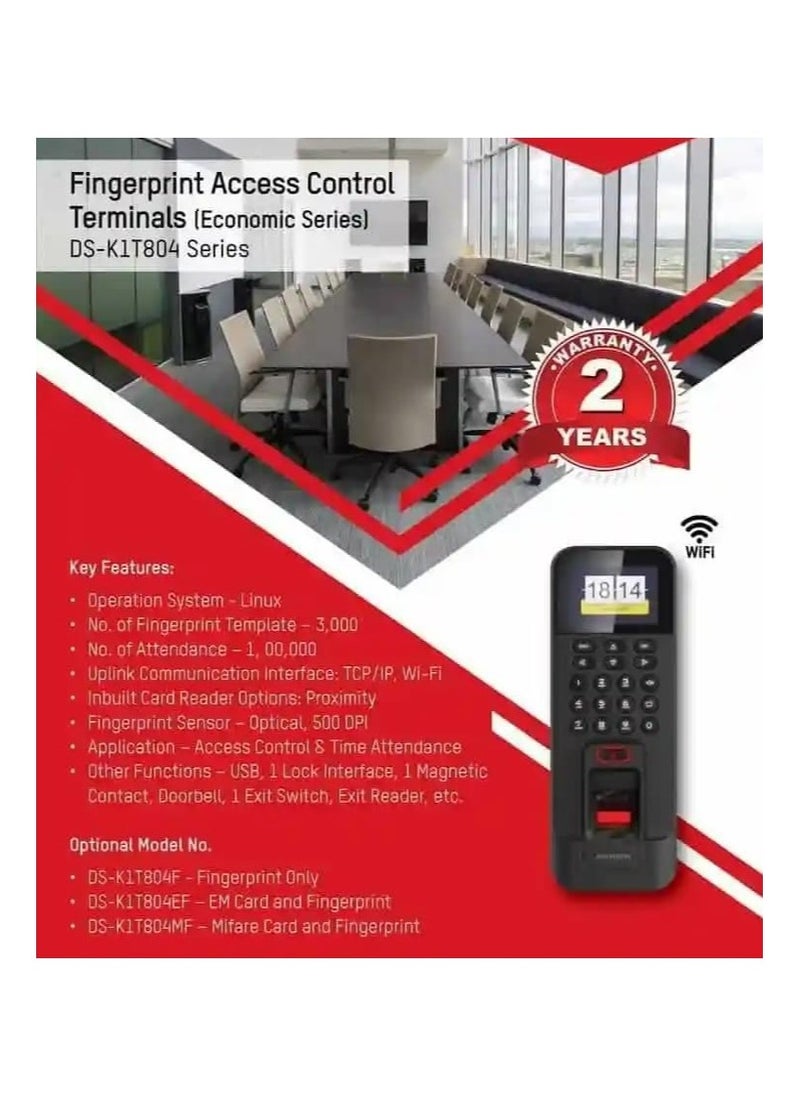 Value Series Fingerprint Access Termina Fingerprint Attendance & Executive Access Control Door Entry Control