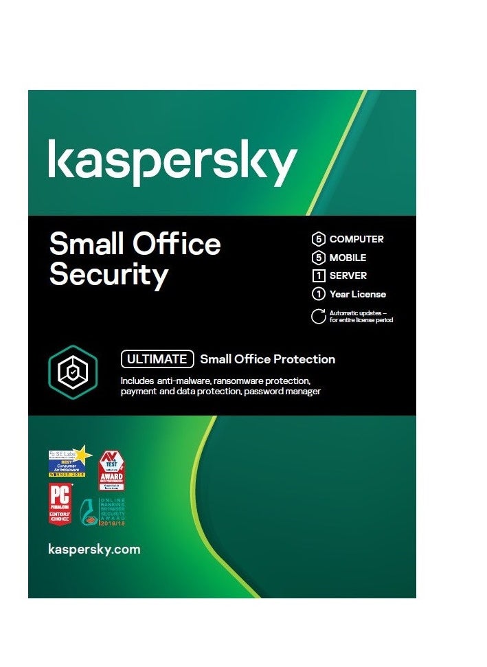 Kaspersky Small Office Security | 5 Computer, 5 Mobile, 1 Server For 1 Year