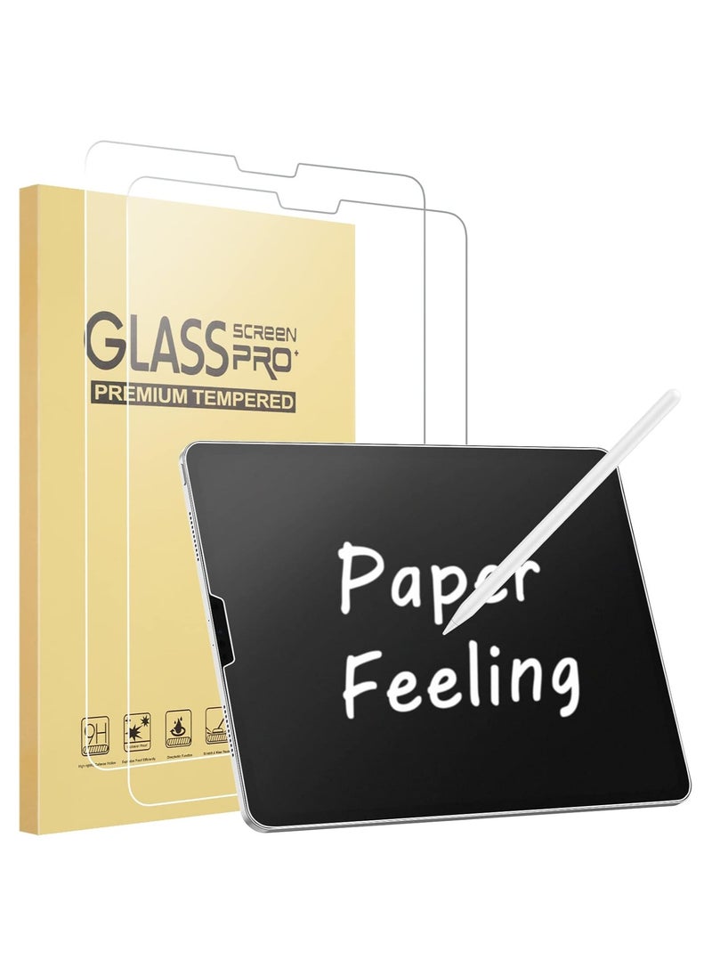 Paper-feel iPad Pro 12.9 Screen Protector [2 Pack](12.9 Inch, 2022 6th Generation & 2021 5th Gen & 2020 4th Gen &2018 3rd Gen) - Matte Film Anti Glare for Drawing Writing & Note-taking
