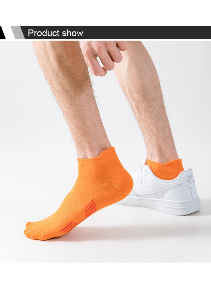 5 Pairs Men's Summer Breathable Sweat Absorbent Socks (Size 38-45)