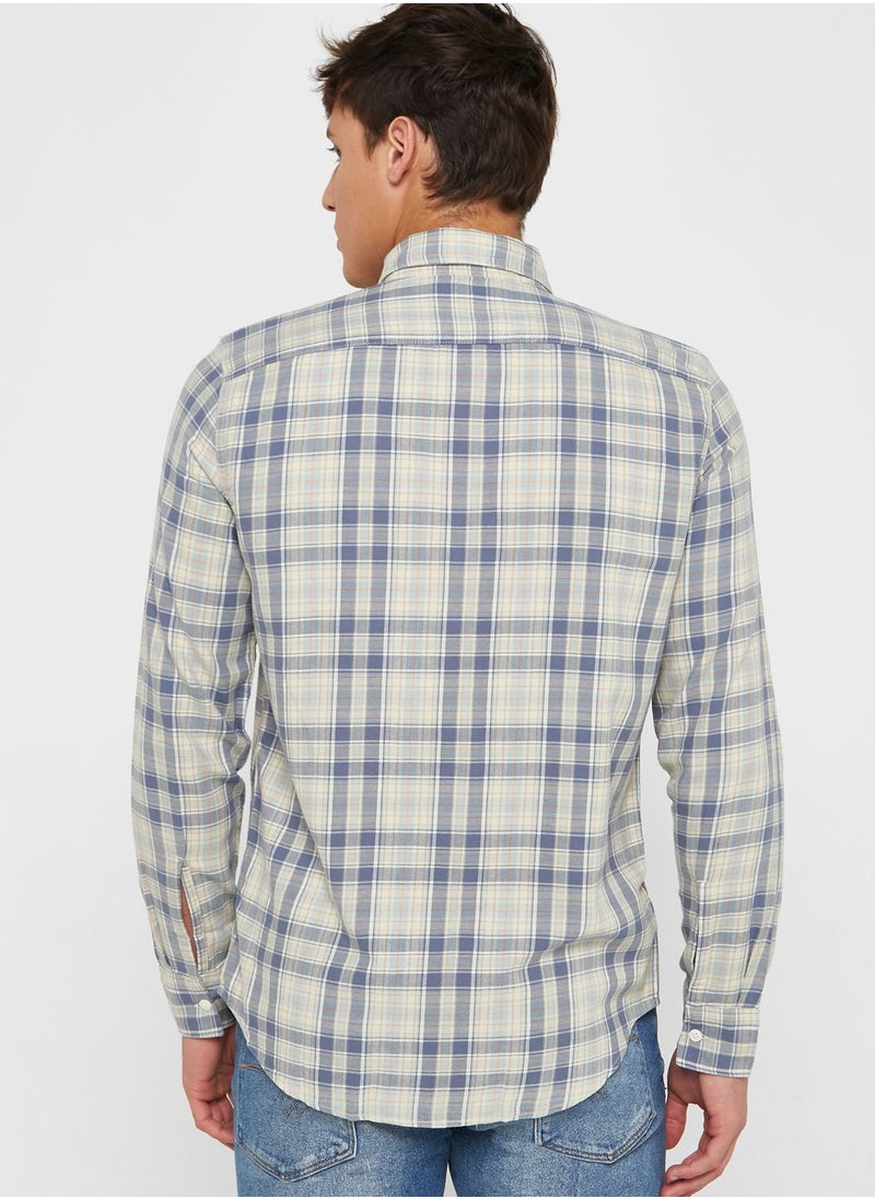 Checked Slim Fit Shirt