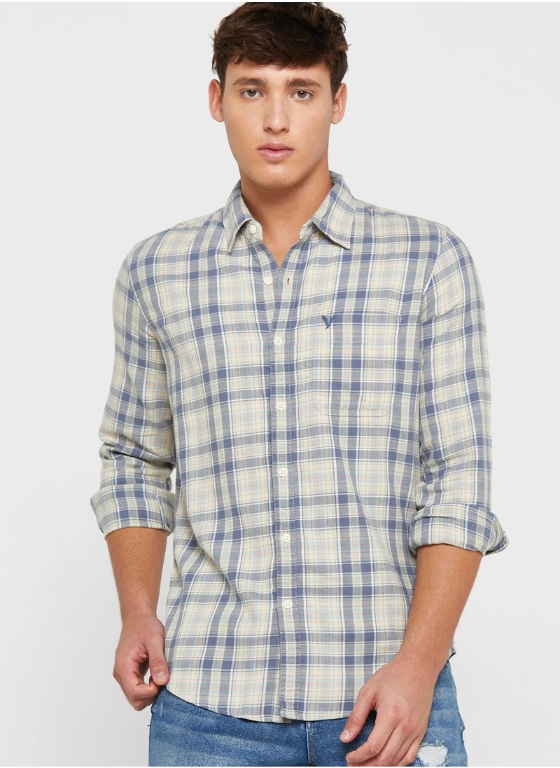 Checked Slim Fit Shirt