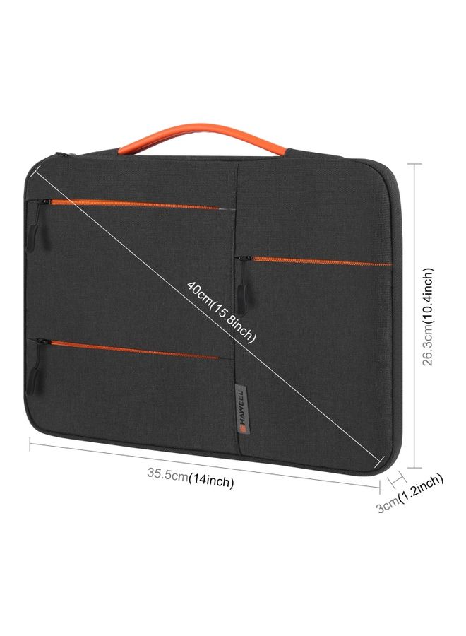 14-Inch Sleeve Case Zipper Laptop Handbag Black