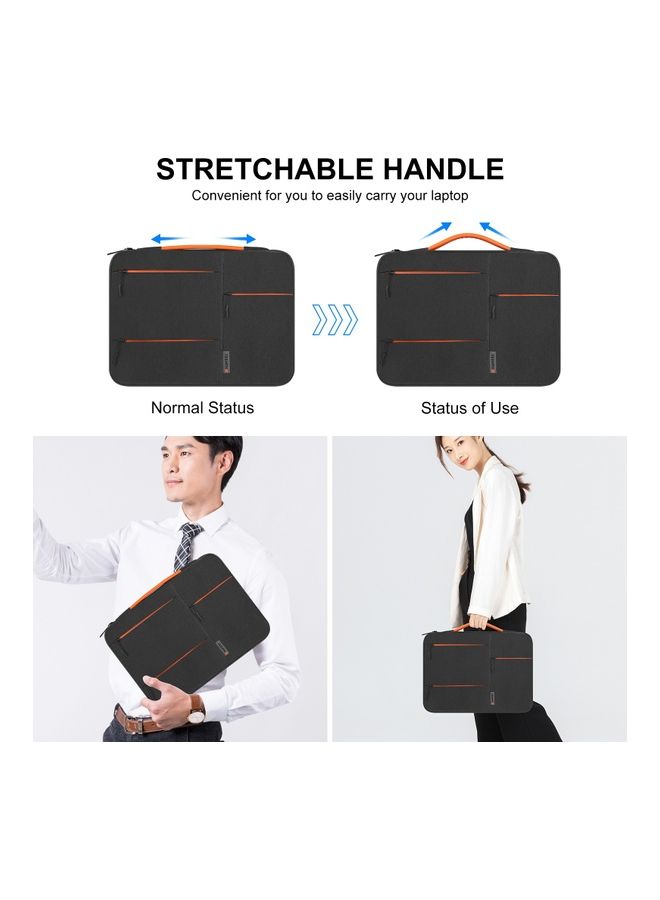 14-Inch Sleeve Case Zipper Laptop Handbag Black