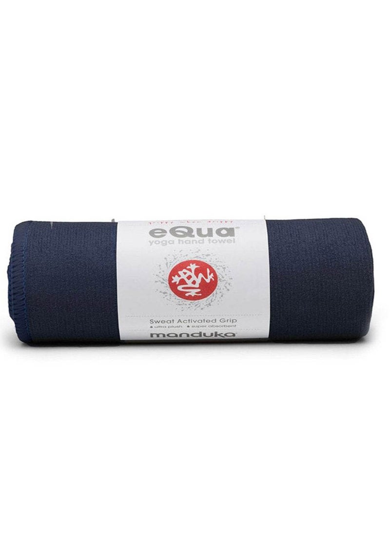 EQUA YOGA HAND TOWEL MIDNIGHT 16 INCH