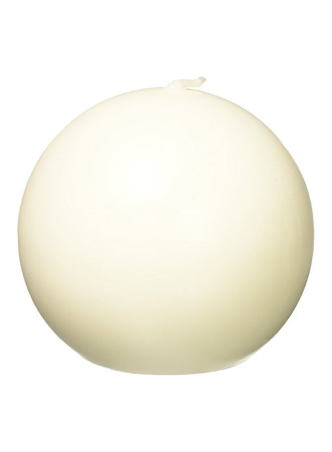 6-Piece Ball Candle Set Pale Ivory