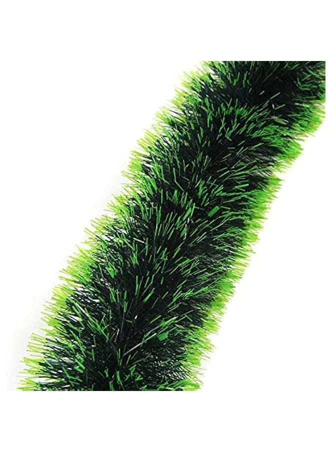 32.8 Ft Christmas Tinsel Garland,Green Glittering Decoration for Xmas Tree Party Wedding Supplies