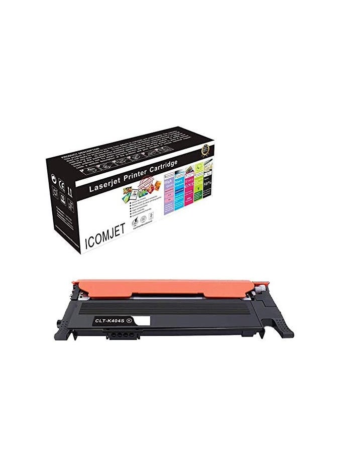 ICOMJET Compatible Toner Cartridge Replacement for Samsung 404s CLT-K404S Work for Samsung Xpress C430W C430 C480 C480FW C480FN(BLACK)