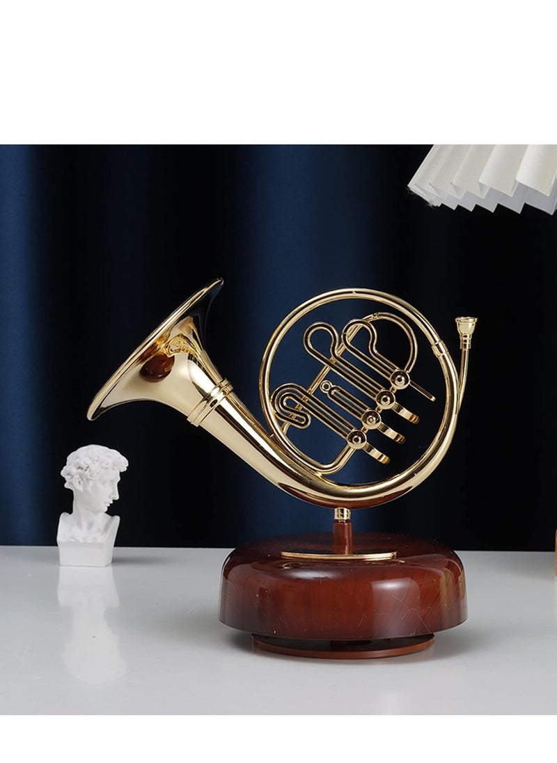 French Horn Music Box Gift