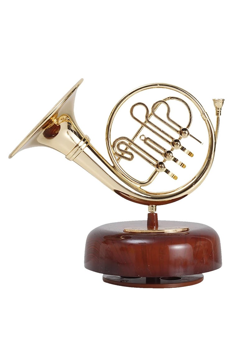 French Horn Music Box Gift