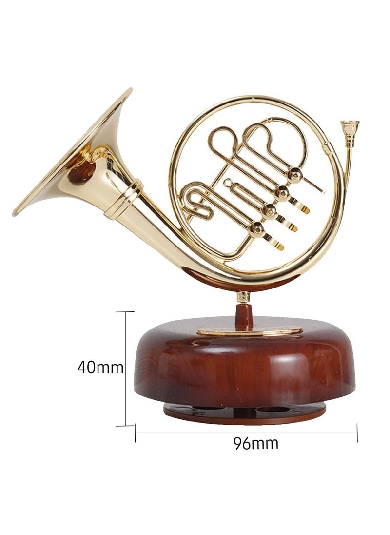 French Horn Music Box Gift