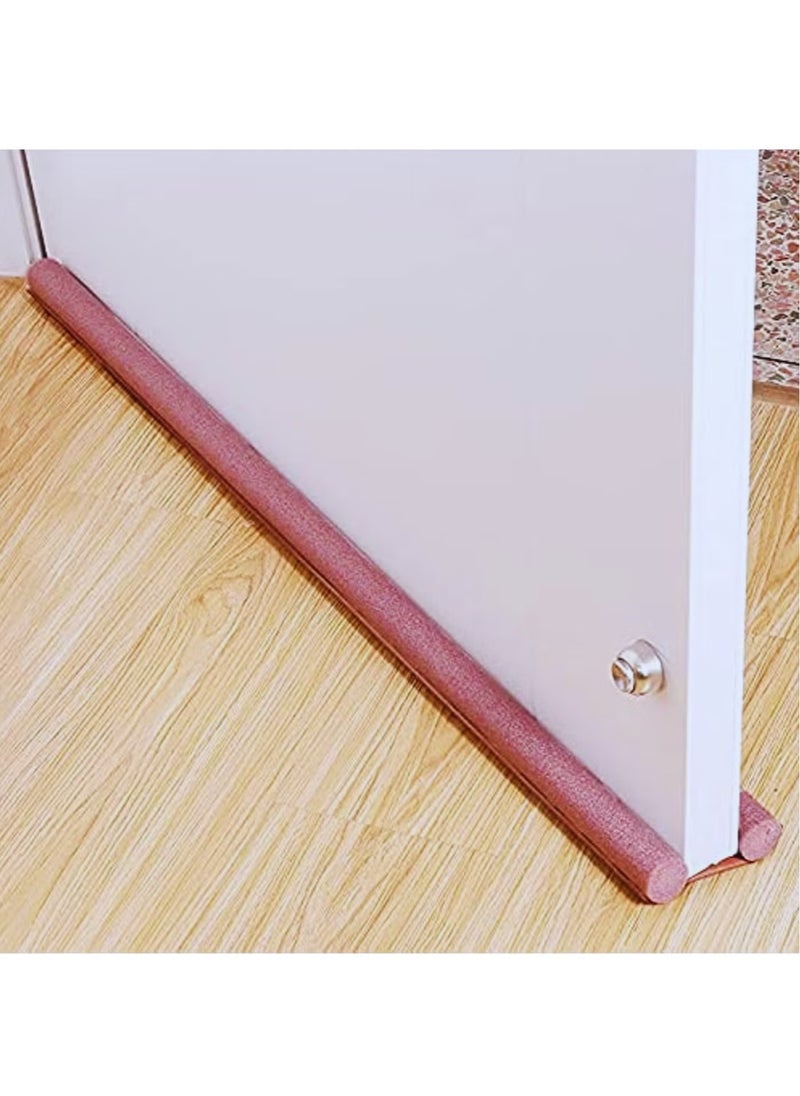 4PCS Adjustable Foamed Cotton Door Bottom Seal Strip for Noise Reduction Dust Insect and Windshield Protection - Coffee Color