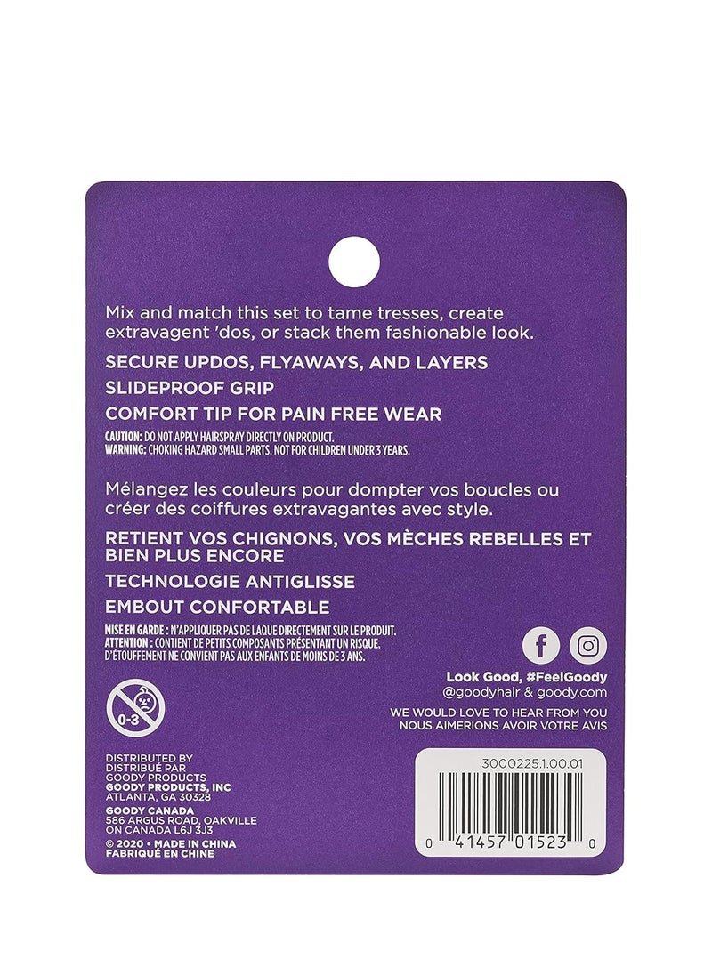 Goody Bobby Pin Box With Magnetic Top - 75 Count, Black - Slideproof And Lock In Place - Suitable For All Hair Types - Pain-Free Hair Accessories For Men, Women, Boys And Girls - All Day Comfort