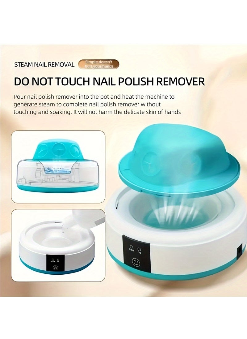 Fast Nail Steam Remover Kit - Painless, Time-Saving, and Easy to Operate for Quick Nail Polish Removal - No Damage, No Hurt, No Fuss