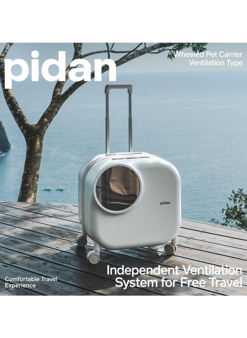 Pidan Pet Carrier Trolley Case with Led light and Ventilation System