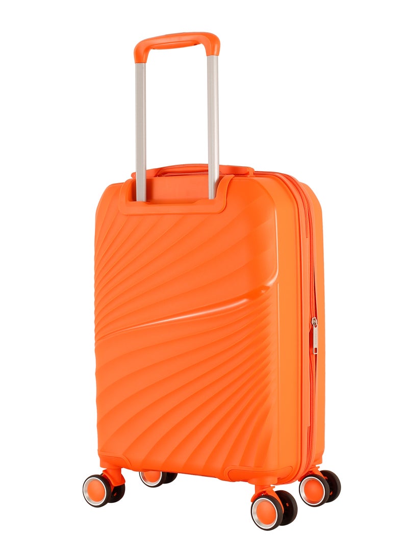 H.T Luggage Bag, Hard Case Polypropylene (PP) Material, 8x360 Degree Rotation Spinner Wheels, Matching Color Suitcases, Expandable Trolley Bag, Telescopic Handle, TSA Lock, SKU 13504