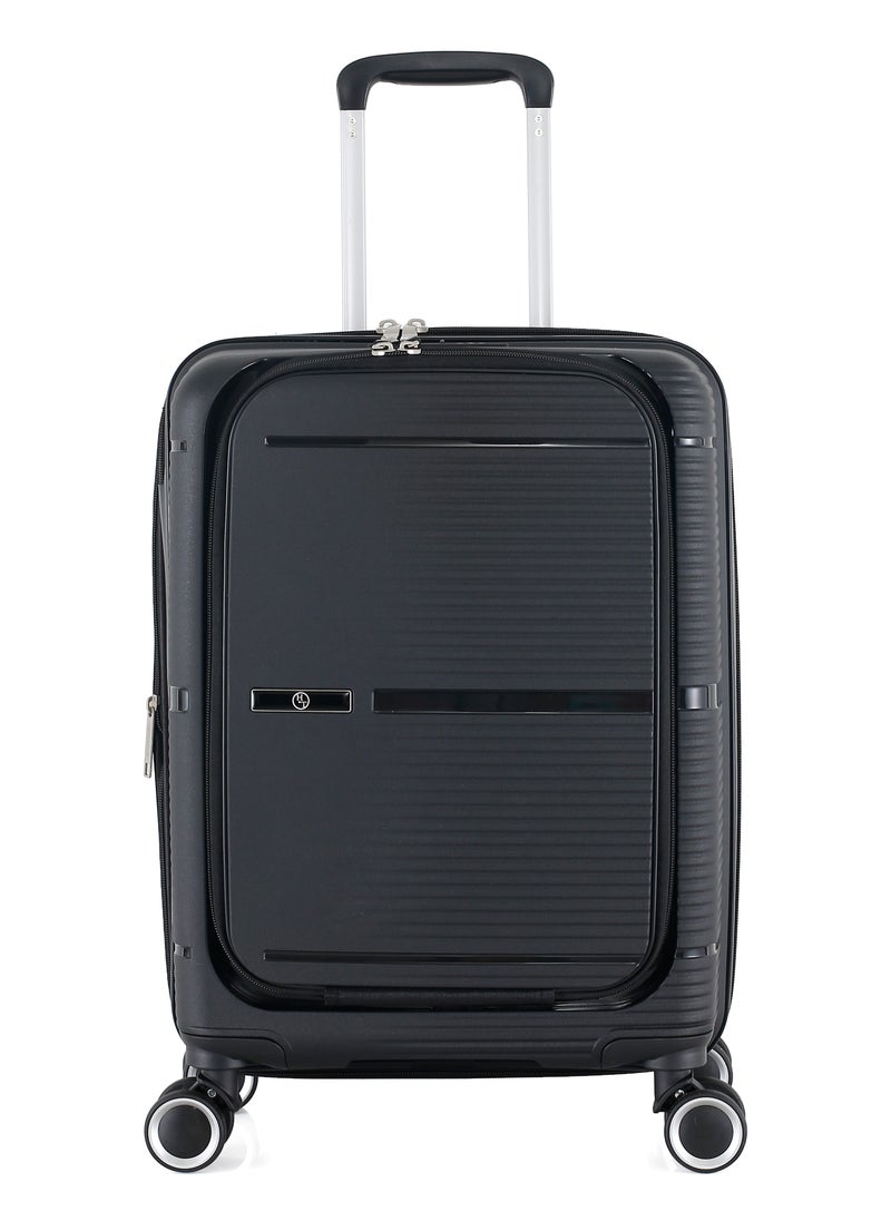 H.T Luggage Bag, Hard Case Polypropylene (PP) Material, 8x360 Degree Rotation Spinner Wheels, Matching Color Suitcases, Expandable Trolley Bag, Telescopic Handle, TSA Lock, SKU 13627