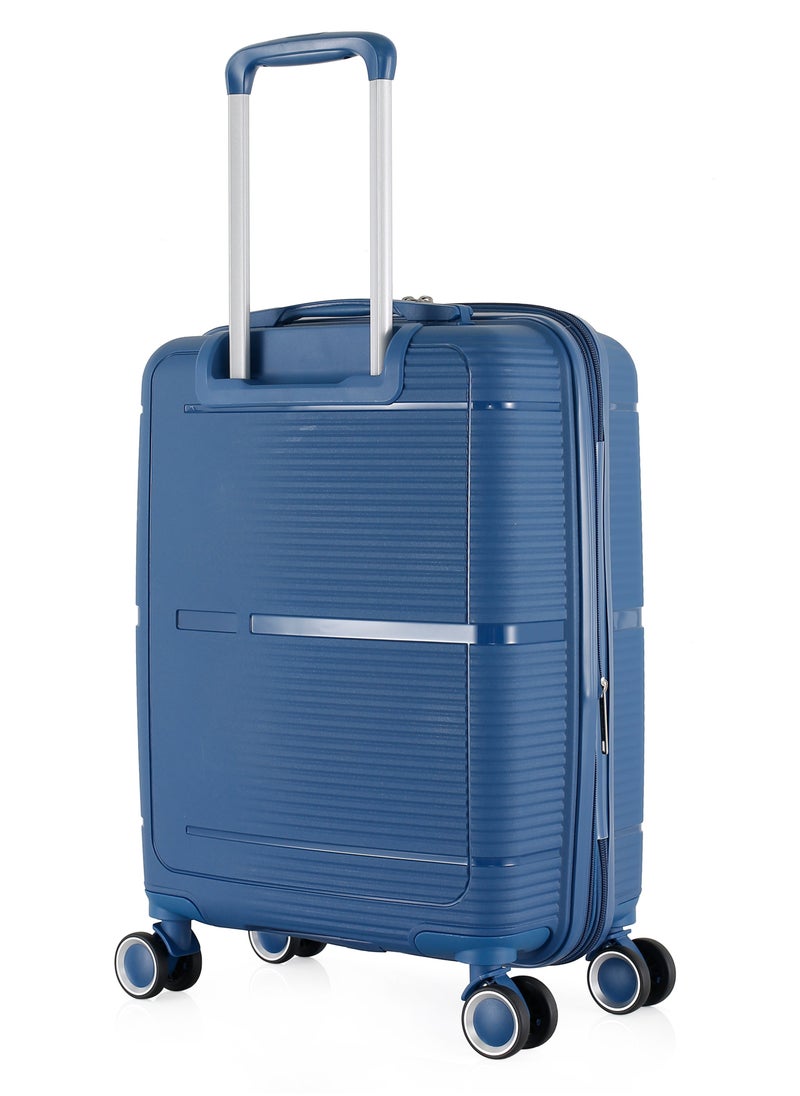 H.T Luggage Bag, Hard Case Polypropylene (PP) Material, 8x360 Degree Rotation Spinner Wheels, Matching Color Suitcases, Expandable Trolley Bag, Telescopic Handle, TSA Lock, SKU 13627